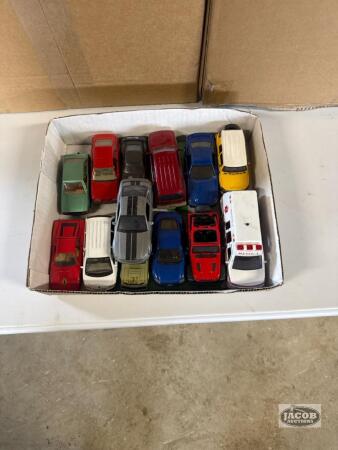 Box of toy cars
