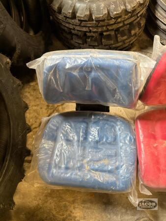 Unused blue suspension seat