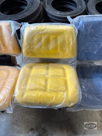 Unused yellow suspension seat