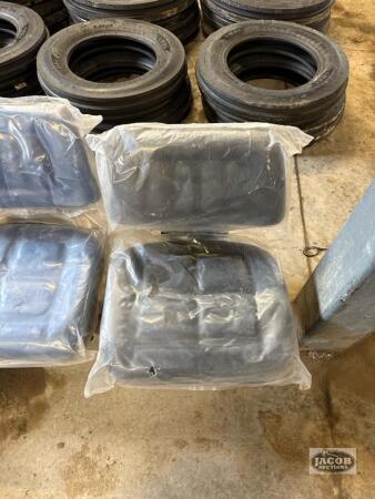 Unused black suspension seat
