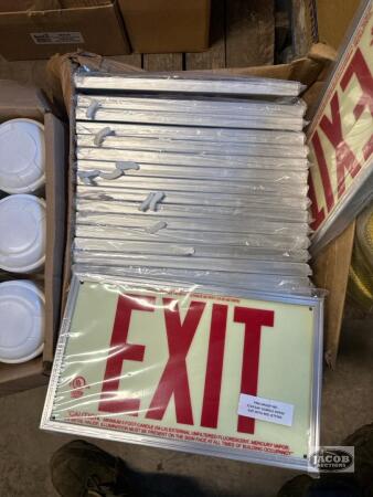 One box of exit signs