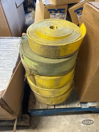 Five rolls of strap