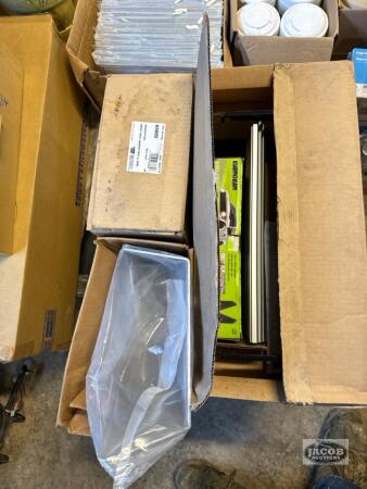 3 boxes of misc car parts