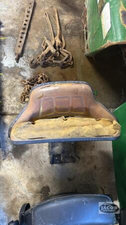 Yellow tractor seat