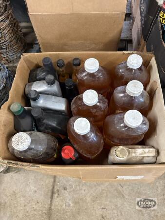Box of shop fluids