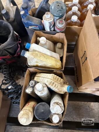 3 boxes of shop fluid