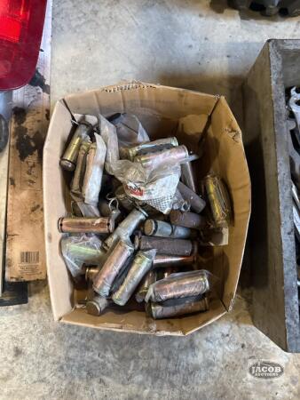 Box of assorted pins