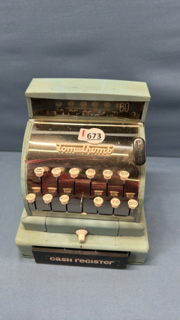 Tom Thumb Tin Cash Register -Works