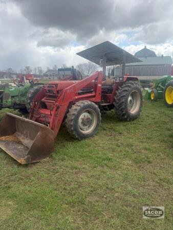 Case ih 595 loader tractor 4x4