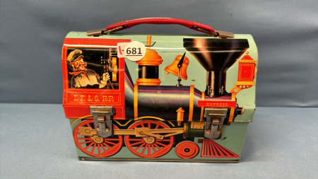 L.F. & C. RR Tin Lunch Box -9in Wide