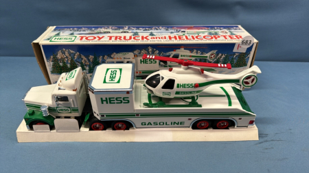 Hess Toy Truck & Helicopter in Original Box