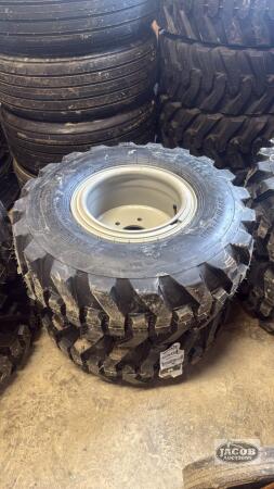Unused BKt 27x10-12 tire on 6 bolt wheel x2