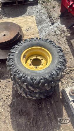 Pair of tires on 6 bolt wheels