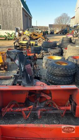 Front mount Kubota L series blower with mount and pto