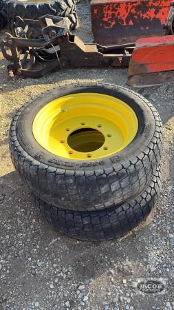 Pair of 305-521 tires on John Deere 8 bolt wheels
