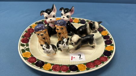 4 Sets of Dog Theme Salt & Peppers