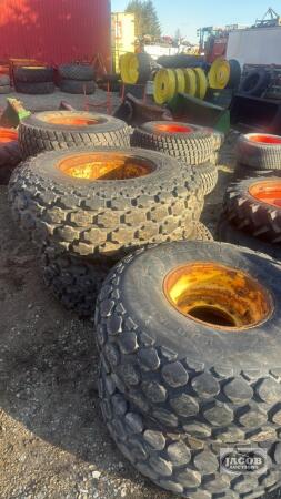 Set of 4 tires with wheels to fit 5000 series John Deere tractor 4x4
