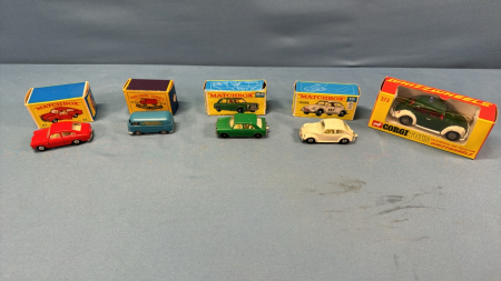 5 Toy Cars in Original Boxes -See Notes