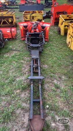 HLA snow blade with mount and pto for Kubota L series tractor
