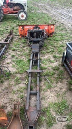 Kubota L4466 front blade with mounts and front pto for Kubota L series tractor
