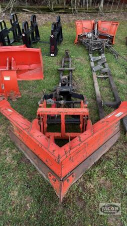HLA v blade with mount and pto for Kubota L series tractor
