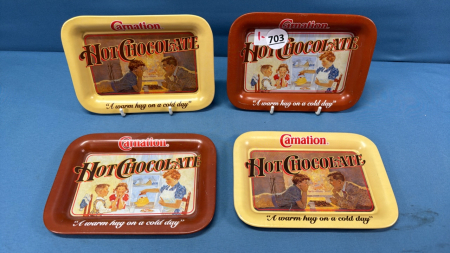 4 Carnation Hot Chocolate Change Trays