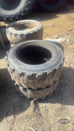 Pair of 10-16.5 skid steer tires