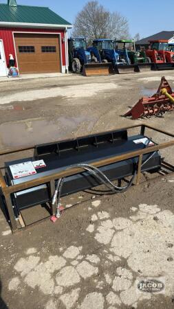 Unused skid steer quick tach 68inch tiller