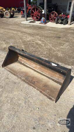 66inch skid steer quick tach material bucket