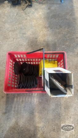 Basket of grinding wheels