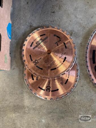 Pair of 7 1/4inch carbide tip circular saw blade