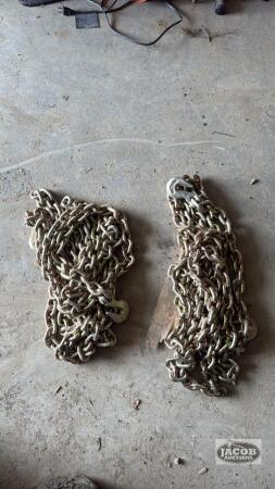 Pair of unused 20ft long 3/8 chains