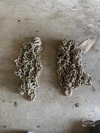 Pair of unused 20ft long 3/8 chains