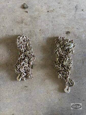 Pair of unused 20ft long 3/8 chains