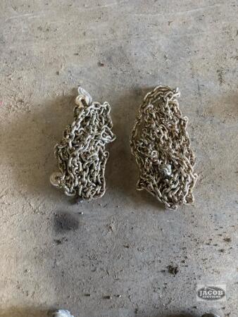 Pair of unused 20ft long 3/8 chains