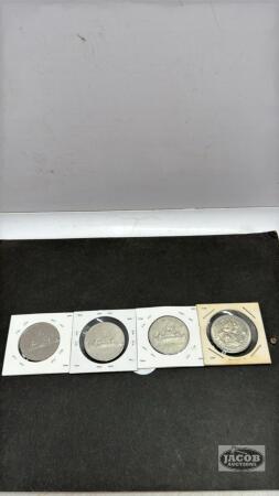 (4) CANADIAN ONE DOLLAR COINS