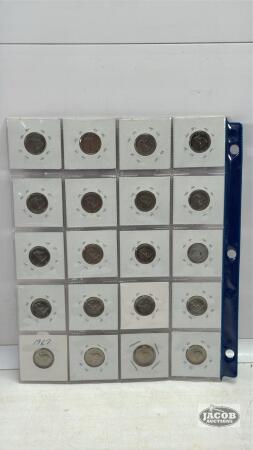 (20) 1967 CANADIAN NICKELS