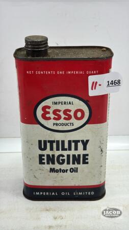 ESSO UTILITY ENGINE MOTOR OIL CAN