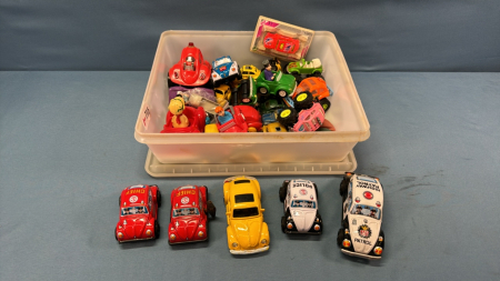 Large Selection of Tin & Plastic Vehicles From 2in to 4in