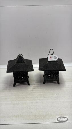 (2) CAST GARDEN LANTERNS