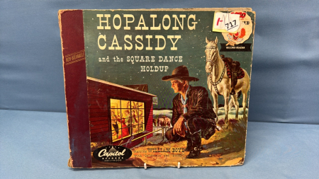 Hopalong Cassidy Record Folder and Lone Ranger Record