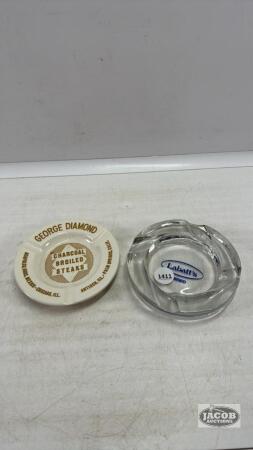 (2) ASH TRAYS