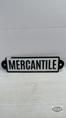 TIN "MERCHANTILE" SIGN