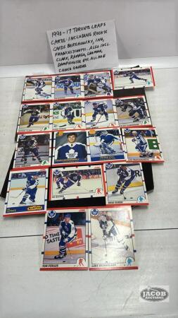 (17) TORONTO LEAFS CARDS FROM 1990