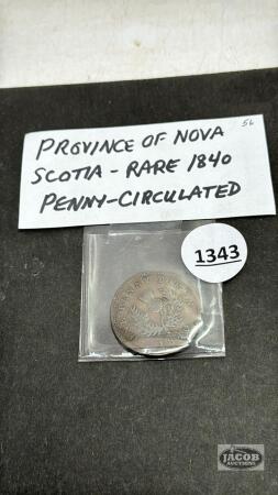 PROVINCE OF NOVA SCOTIA 1840 PENNY