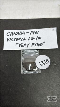 CANADA 1901 LG ONE CENT COIN