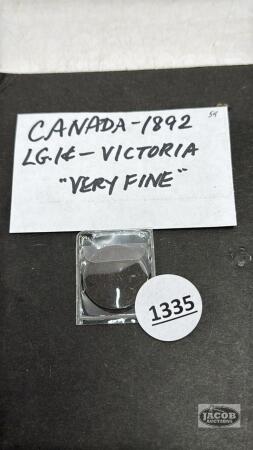 CANADA 1892 LG ONE CENT COIN