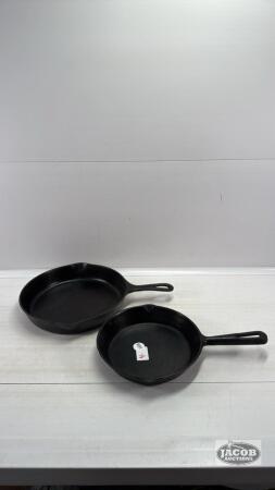 (2) CAST IRON FRY PANS