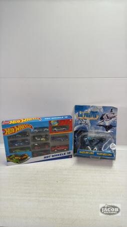 (10) HOT WHEELS CARS & AIR FIGHTER REPLICAS