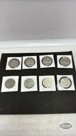 (8) CANADIAN ONE DOLLAR COINS